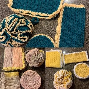 Hand made No waste bath sets